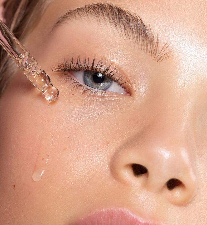 Four drops in the face are enough